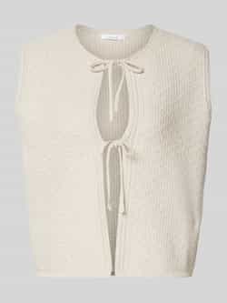 Opus Gilet met gebreide look model 'Demili'
