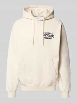 Edwin Hoodie met statementprint model 'MONSIEUR SAKANA'