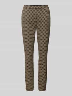 Christian Berg Woman Slim fit stoffen broek met elastische band