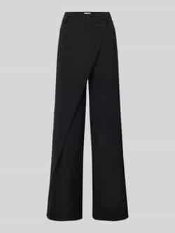 SEDUCTIVE Wide leg stoffen broek met achterzakken model 'Juliette'