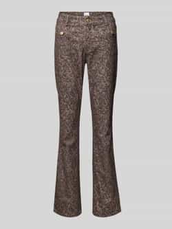 BRAX Flared stoffen broek met achterzakken model 'SHAKIRA'