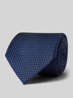 Profuomo Zijden Geweven Navy Stropdas Blue Heren