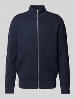 Tom Tailor Denim Regular fit gebreid jack van puur katoen met structuurmotief