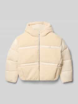Calvin Klein Jeans Gewatteerd jack met teddybont