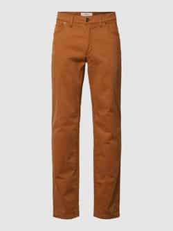BRAX Straight fit broek met labelpatch model 'Cadiz'