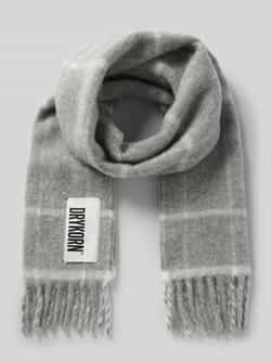 Drykorn Sjaal van scheerwol met labelpatch model 'RYRI'
