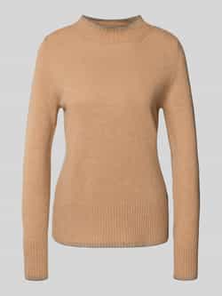 Christian Berg Woman Regular fit shirt met lange mouwen van zuivere wol in gebreide look