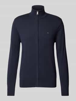 Tommy Hilfiger Gebreid jack met logostitching model 'ESSENTIAL'