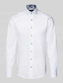 OLYMP SIGNATURE SLIM FIT Slim fit zakelijk overhemd met kentkraag model 'Savio'