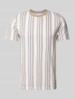 Lindbergh Relaxed fit T-shirt met streepmotief model 'Towel striped'