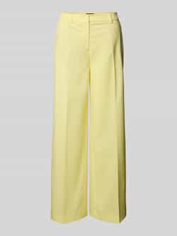 MORE & MORE Wide leg stoffen broek met persplooien