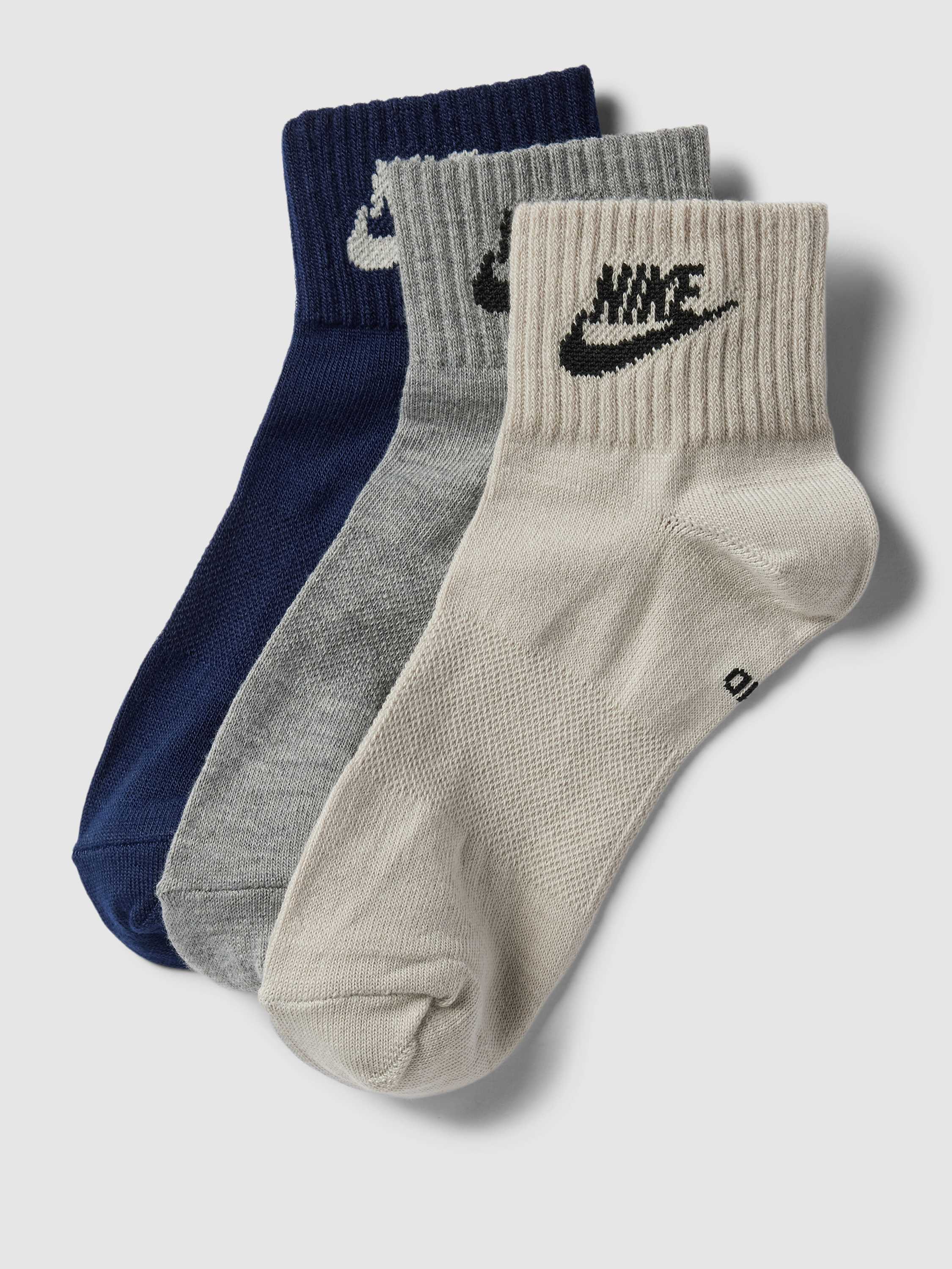 Nike Sokken met labelprint in een set van 3 paar model 'EVERYDAY Essential'