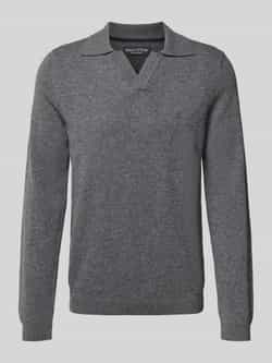 Marc O'Polo Regular fit gebreide pullover van een mix van katoen en scheerwol
