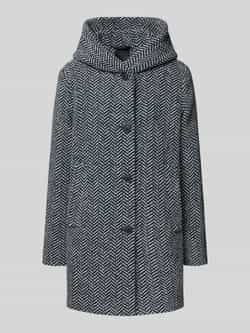Fuchs Schmitt Lange jas met wol en capuchon