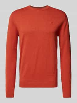 Tom Tailor Gebreide pullover met labelstitching model 'BASIC'