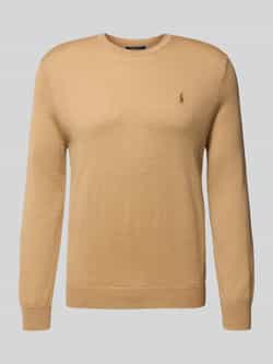 Polo Ralph Lauren Slim fit gebreide pullover van zuivere wol