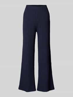Christian Berg Woman Flared fit stoffen broek met structuurmotief