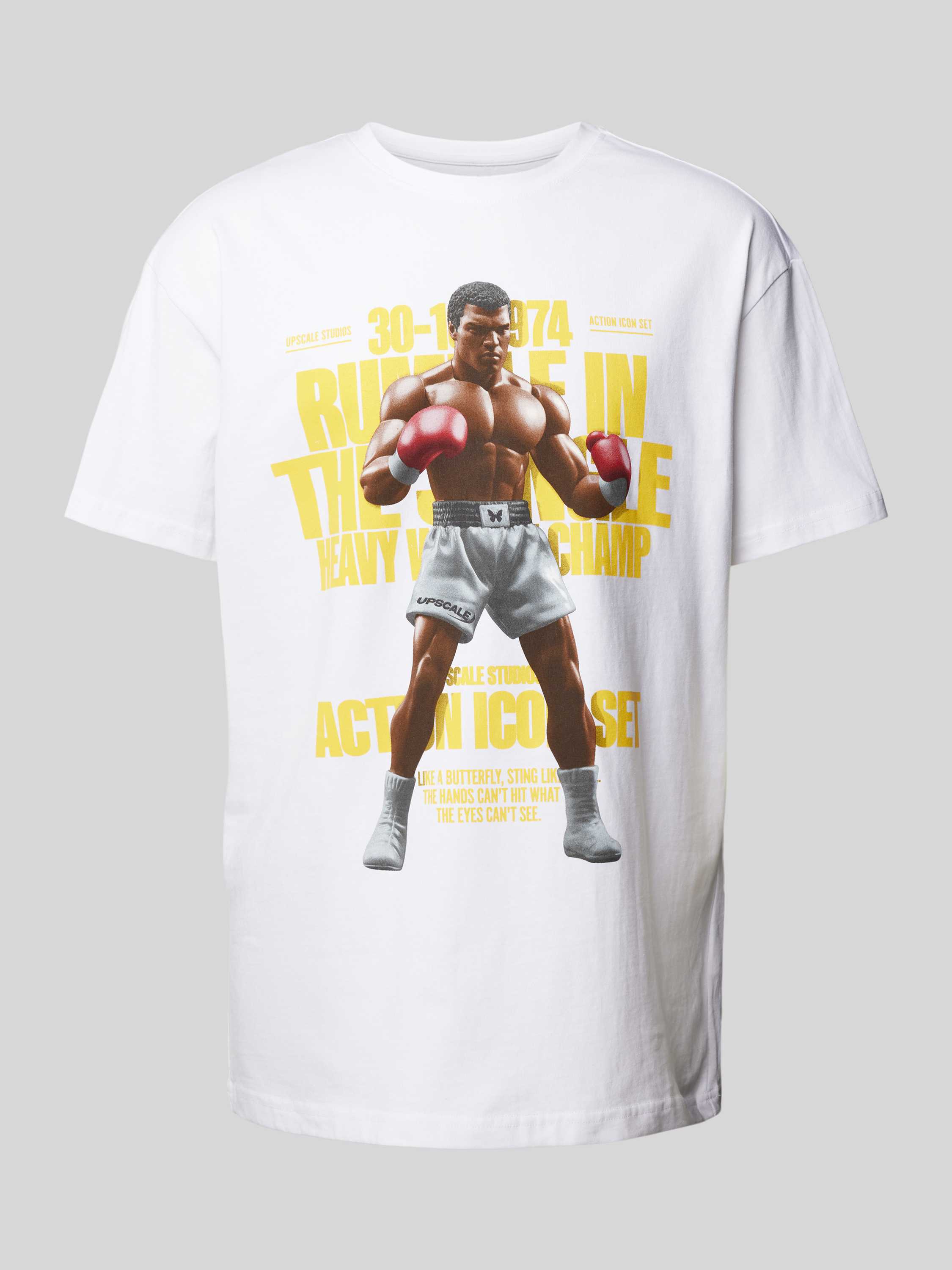 Mister tee Oversized T-shirt met motief- en statementprint model 'Rumble'