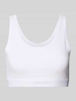 Snocks Bustier met elastische band en labeldetail