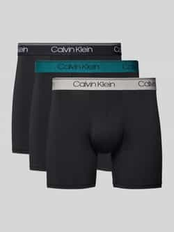 Calvin Klein Boxershort BOXER BRIEF 3PK met langere pijpen & logo-elastische tailleband (Set van 3)