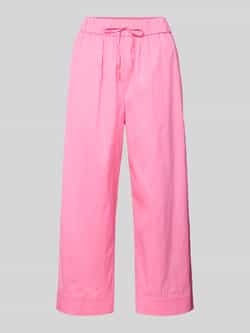 Joop! Wide leg stoffen broek met steekzakken model 'Paloma'