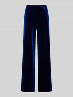 Christian Berg Woman Selection Straight leg fluwelen broek met elastische band
