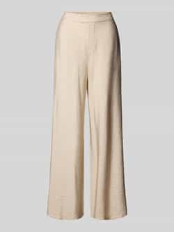 My Essential Wardrobe Straight leg stoffen broek in kreuklook model 'Kelly'