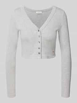 Calvin Klein Jeans Kort gebreid jack met knoopsluiting
