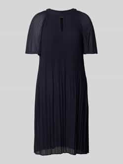 Comma Midi-jurk gemaakt van chiffon met plissé-vouwen