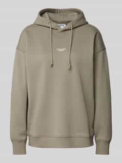 Jake*s Casual Oversized hoodie met labelprint