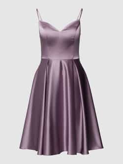 TROYDEN COLLECTION Cocktailjurk van satijn