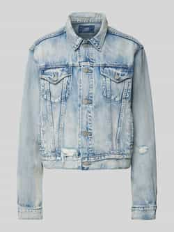 Polo Ralph Lauren Jeansjack met paspelzakken op de borst
