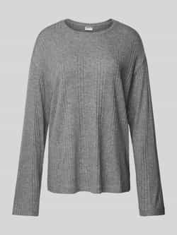 Jake*s Casual Pyjamabovendeel met geribde ronde hals