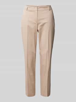 Christian Berg Woman Selection Slim fit pantalon van katoenmix