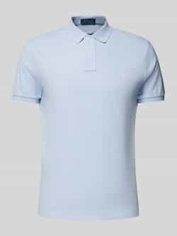 Polo Ralph Lauren Heldere Blauwe Polo T-shirt met Pony Borduurwerk Blue Heren