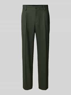 HUGO Regular fit pantalon met viscose