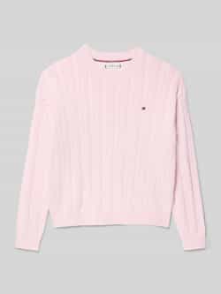 Tommy Hilfiger Teens Relaxed fit gebreide pulllover van puur katoen
