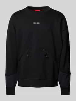 HUGO Sweatshirt met labelprint model 'Dautumnas'