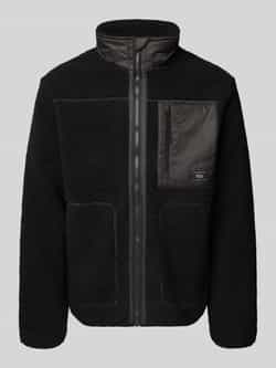 Tom Tailor Denim Regular fit jack van teddybont met opstaande kraag