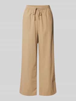Soyaconcept Wide leg stoffen broek met structuurmotief model 'CISSIE'
