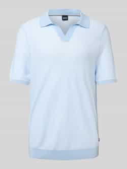 Boss Poloshirt met V-hals model 'Januluca'