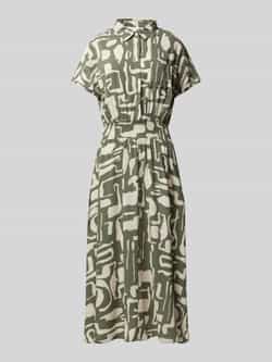 Apricot Midi-jurk met smokdetails