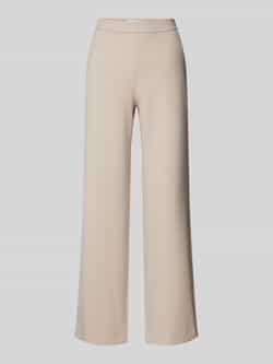 RAFFAELLO ROSSI Wide leg stoffen broek met structuurmotief model 'PALINA'