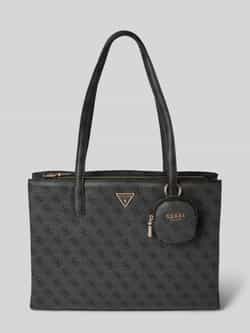 Guess Handtas met all-over labelprint model 'POWER PLAY'