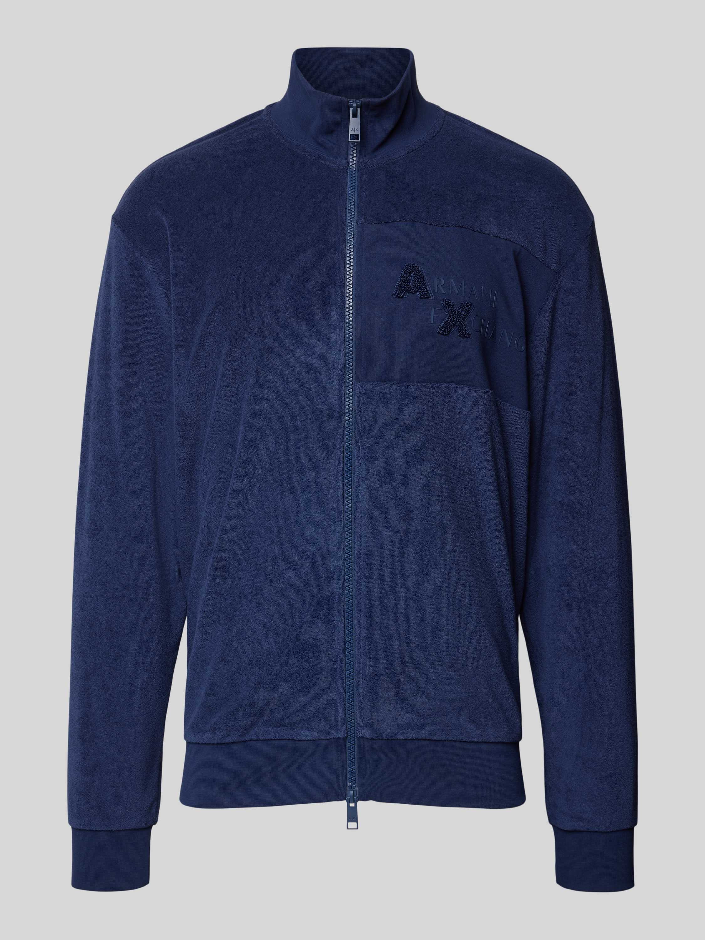 Armani Exchange Sweatjack met structuurmotief model 'FELPA'