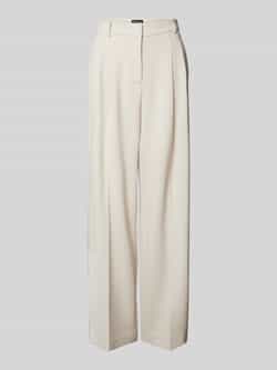 CAMBIO Wide leg stoffen broek met achterzakken