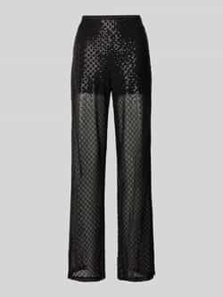 Vero Moda Loose fit mesh broek met pailletten model 'SAFINA'