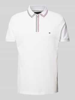 Tommy Hilfiger Poloshirt RWB ZIP PLACKET TIPPING REG POLO met contrasterende strepen aan de kraag