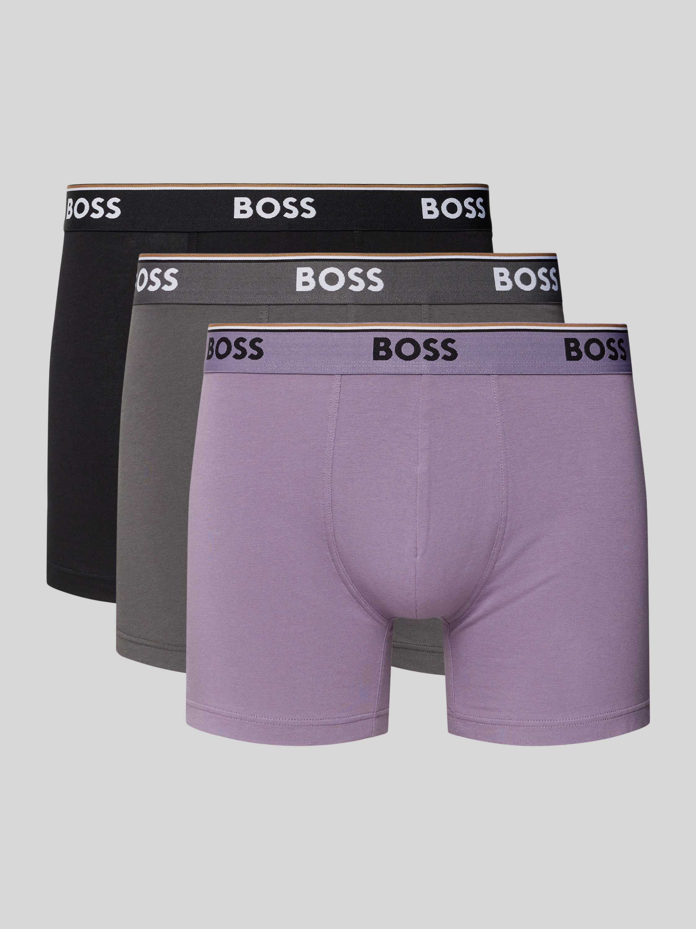 Boss Boxershort met elastische band met logo in een set van 3 stuks