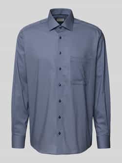 Eterna Comfort fit zakelijk overhemd van katoen met kentkraag